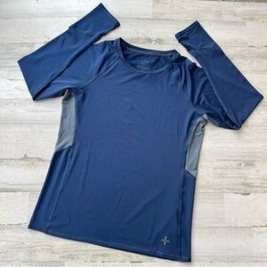 TOMMIECOPPER Size 2XL Long Sleeves Athletic Shirts Navy‎ Blue